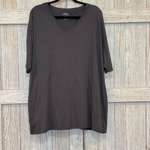 True Classic Dark Gray V-Neck T-Shirt sz XXL